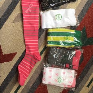 Six pairs Ladies COMPRESSION socks,assorted designs,Large size,